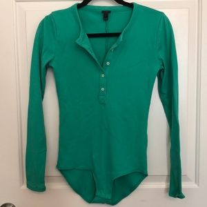 J Crew Teal Bodysuit